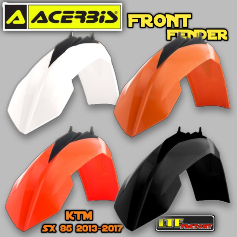 KTM SX 85 2013 2014 2015 2016 2017 - ACERBIS Front Fender Cover - Spakbor Depan Trail GTX Motocross 