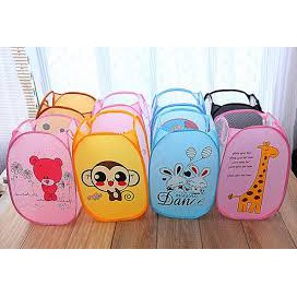 Keranjang Laundry Lipat Motif Karakter Baju Pakaian Kotor | Karakter Lucu | Laundry basket