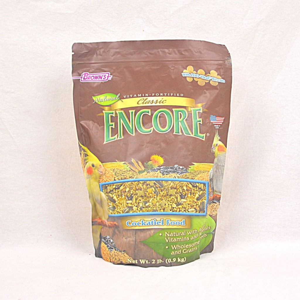 BROWNS Makanan Burung Encore Classic Cockatiel 900gr