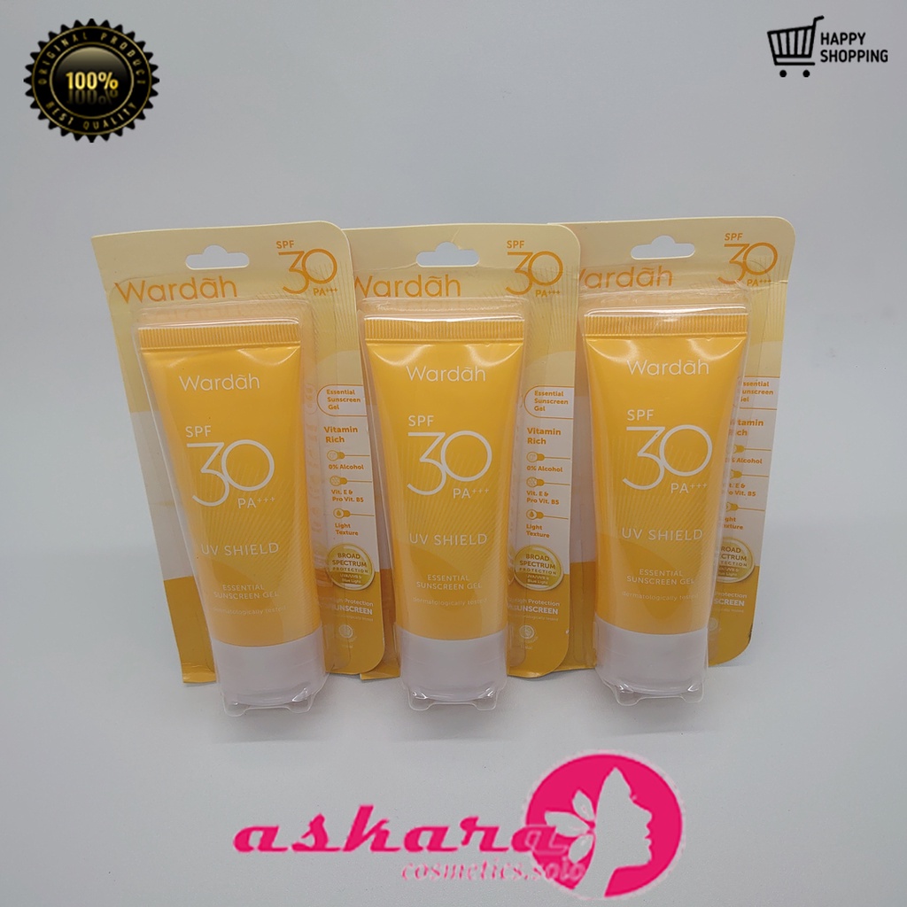 Wardah UV Shield Essential Sunscreen Gel SPF 30 40 ml / Wardah UV Shield