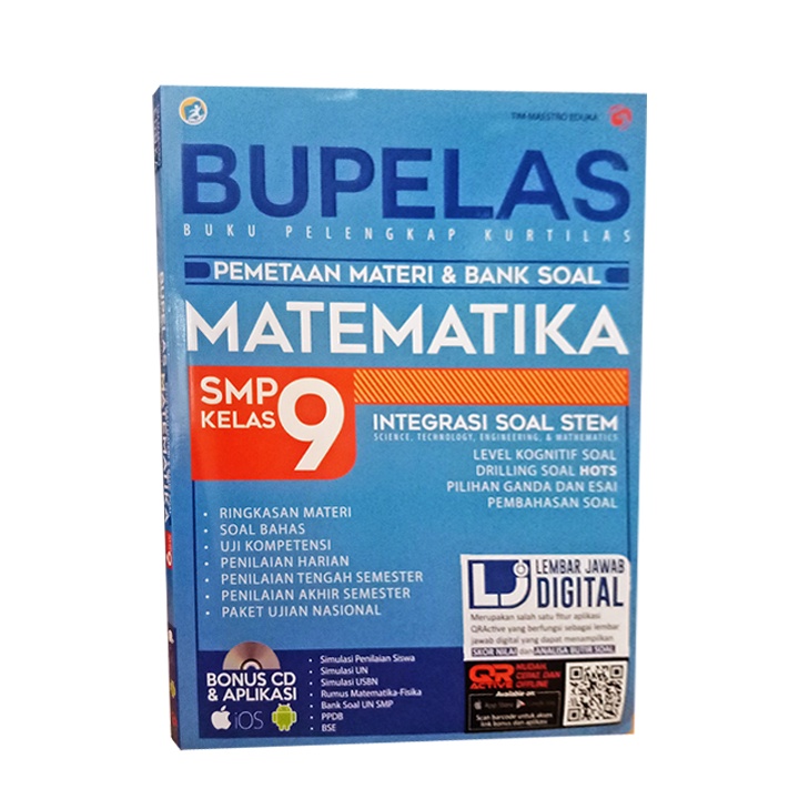 BUKU MATEMATIKA KELAS 9 SMP: BUPELAS PEMETAAN MATERI & BANK SOAL MATEMATIKA SMP KELAS 9 - Magenta