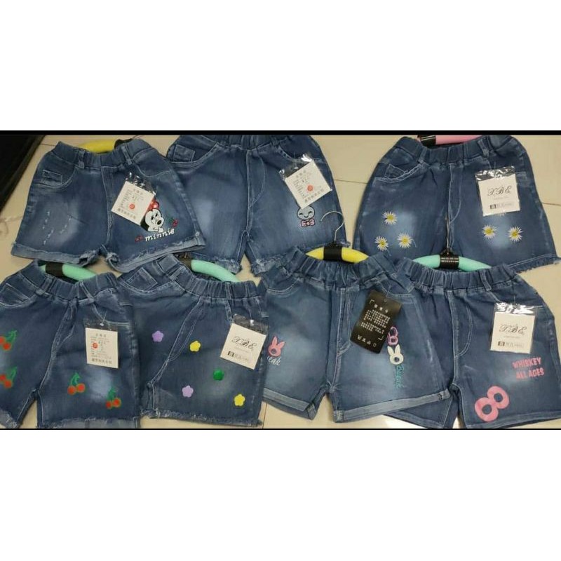 HOTPANT JEANS IMPOR GAMAR 1-5 thn