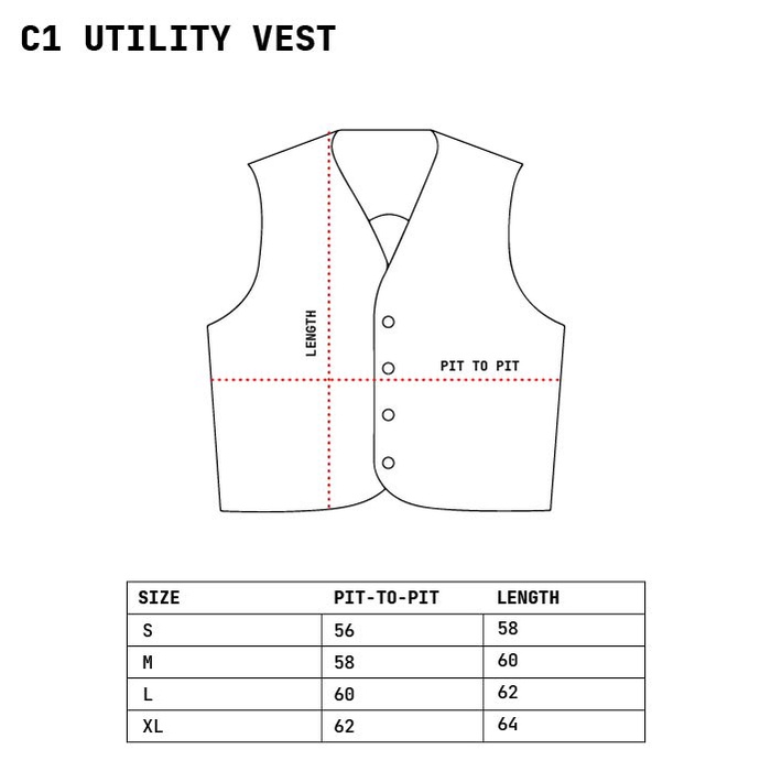 Hoya Fields - C1 Utility Vest – Black