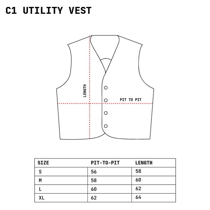 Hoya Fields - C1 Utility Vest – Cream