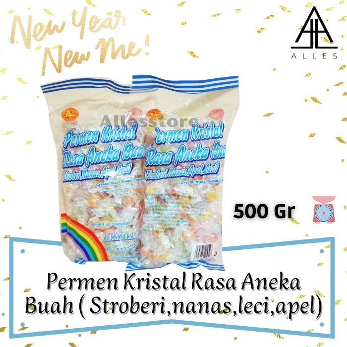 

Permen Kristal Rasa Aneka Buah 480gram