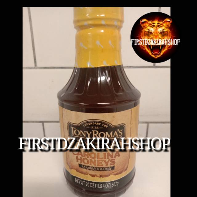 

Tony roma's Carolina honey saus Tony roma's 567gr