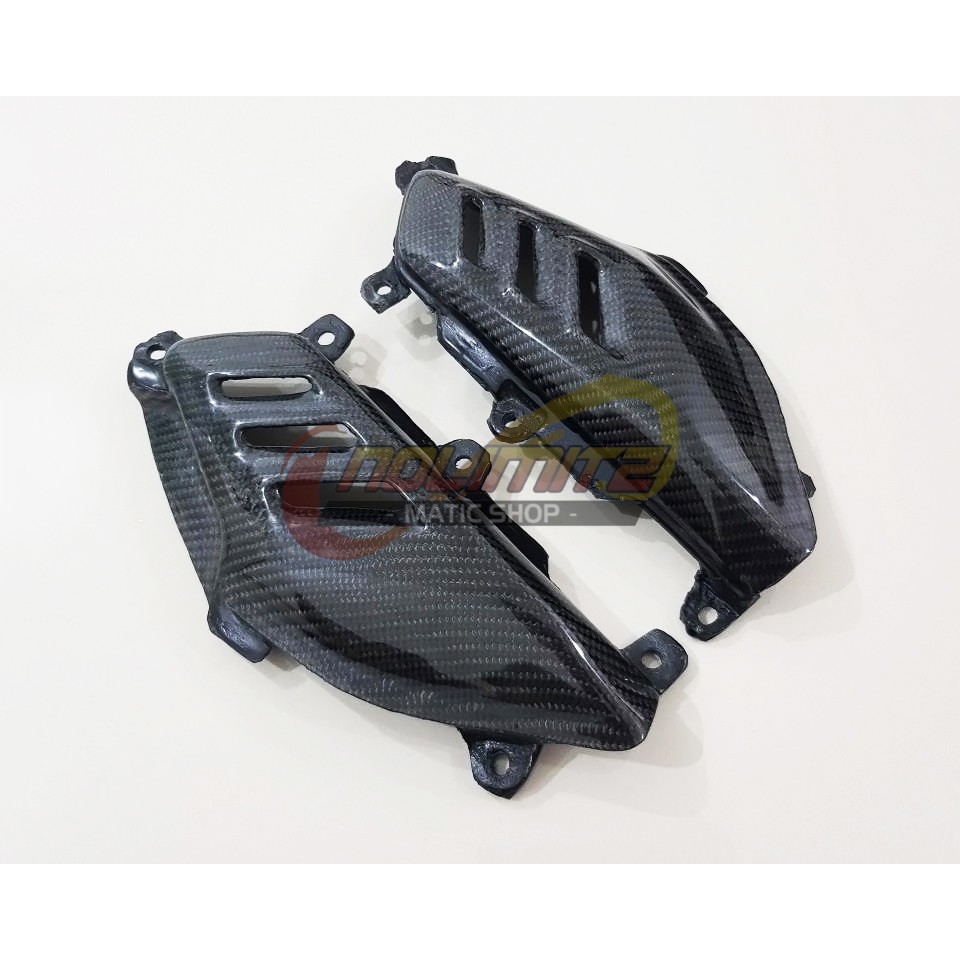 Cover Tutup Pijakan Body Samping Sporty Carbon Kevlar Yamaha NMAX