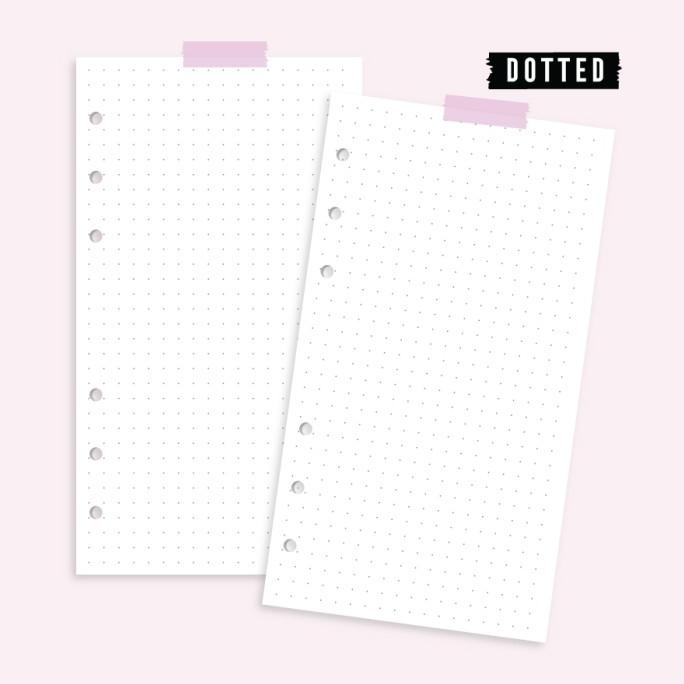 

Loose leaf A6 - Personal Dotted - Kertas Binder