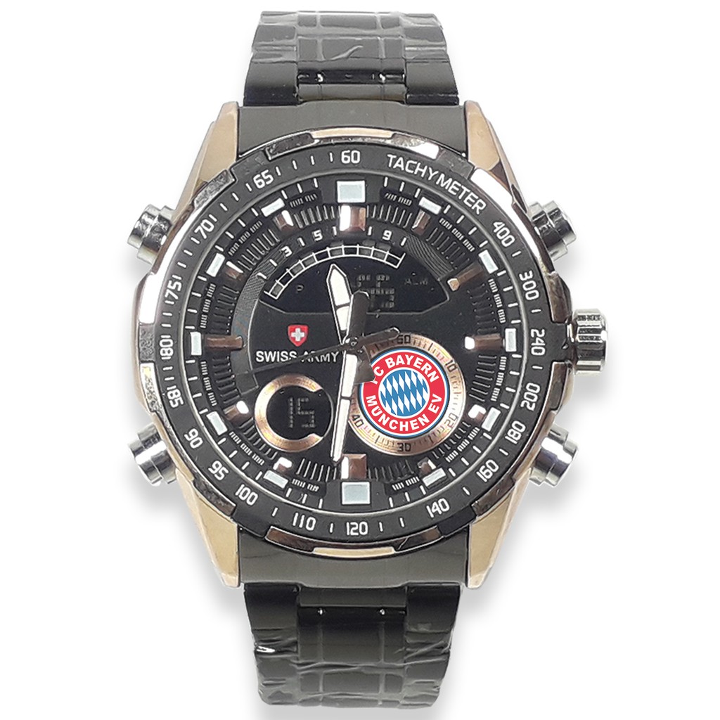 (EXCLUSIVE) Jam Tangan BAYERN MUNCHEN Rantai Double Time