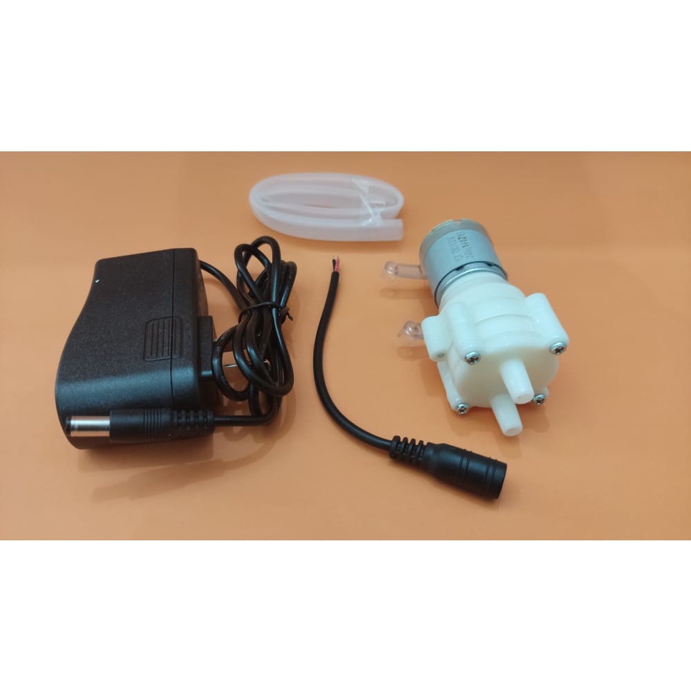 PAKET!! MINI POMPA AIR 365 12V + POWER SUPPLY (8039)