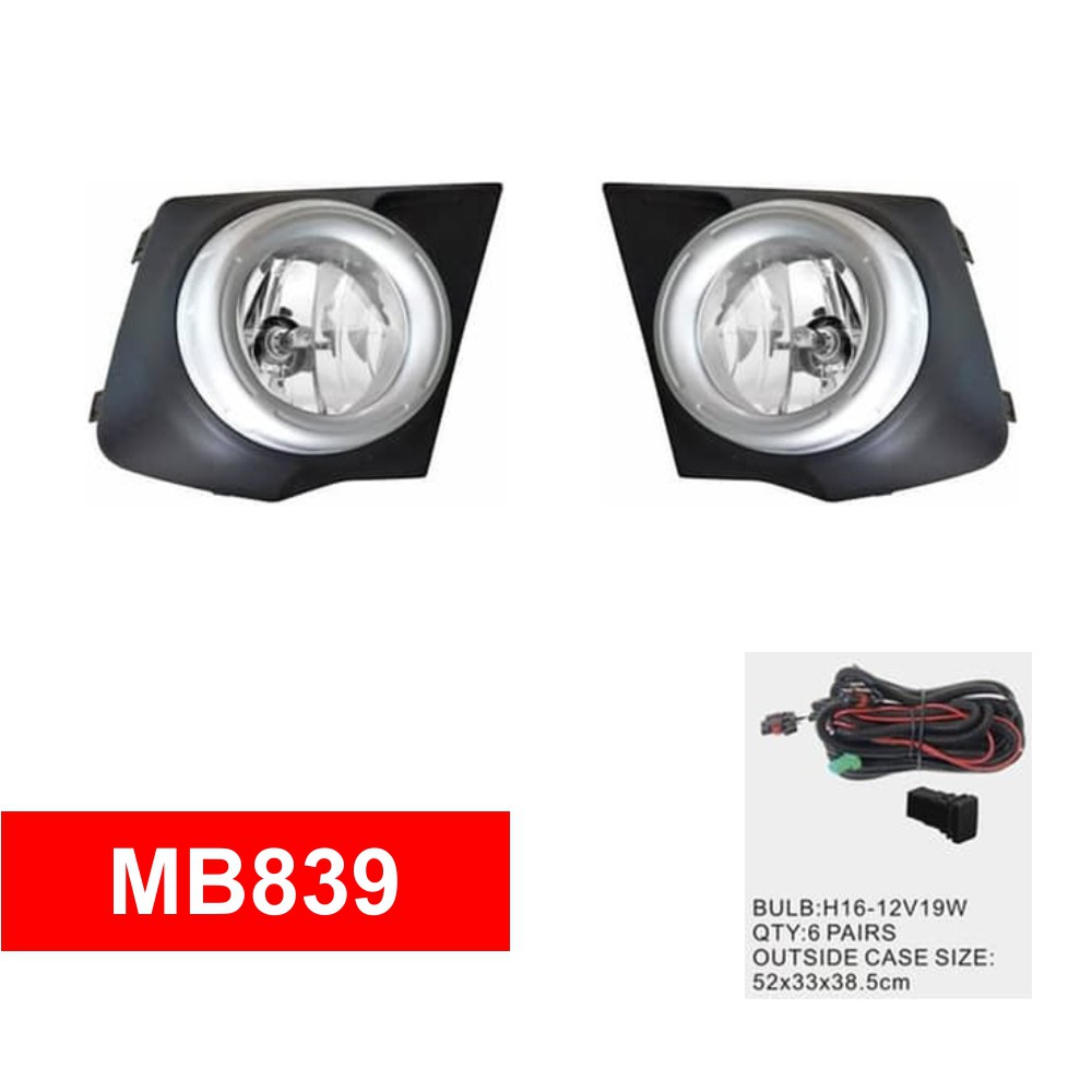 FOGLAMP / LAMPU KABUT DLAA MB839 B MITSUBISHI TRITON 2015 BLACK