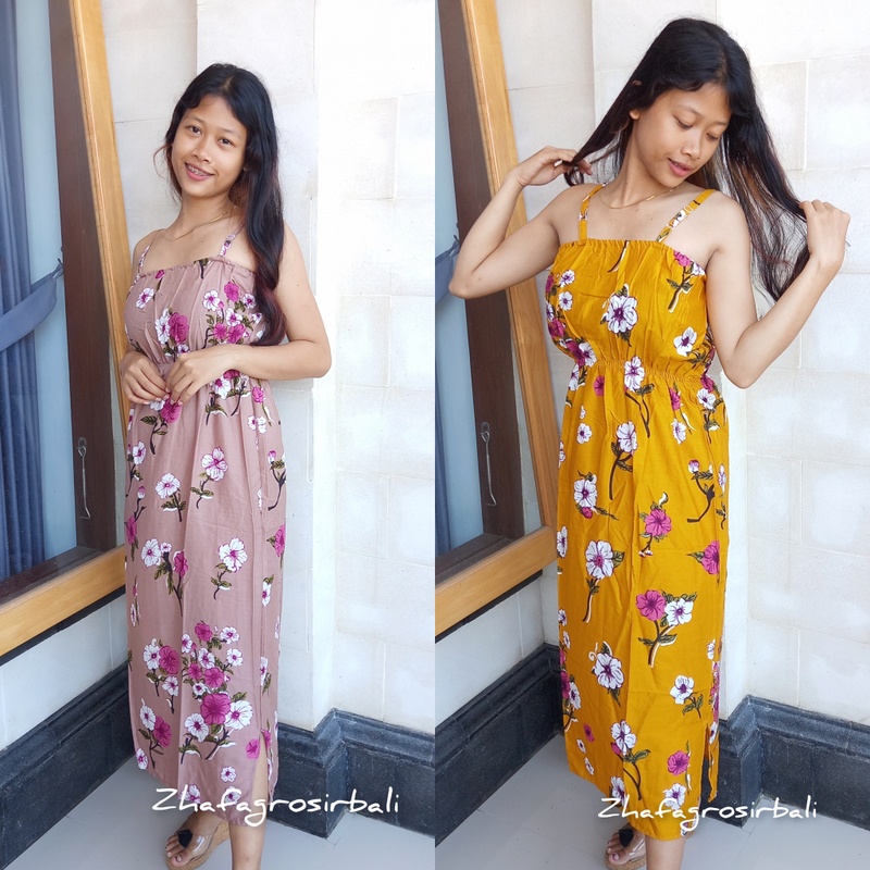 DRESS KEMBEN PANJANG MOTIF