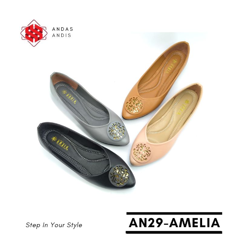 Andas Andis - Sepatu Flatshoes Wanita Amelia