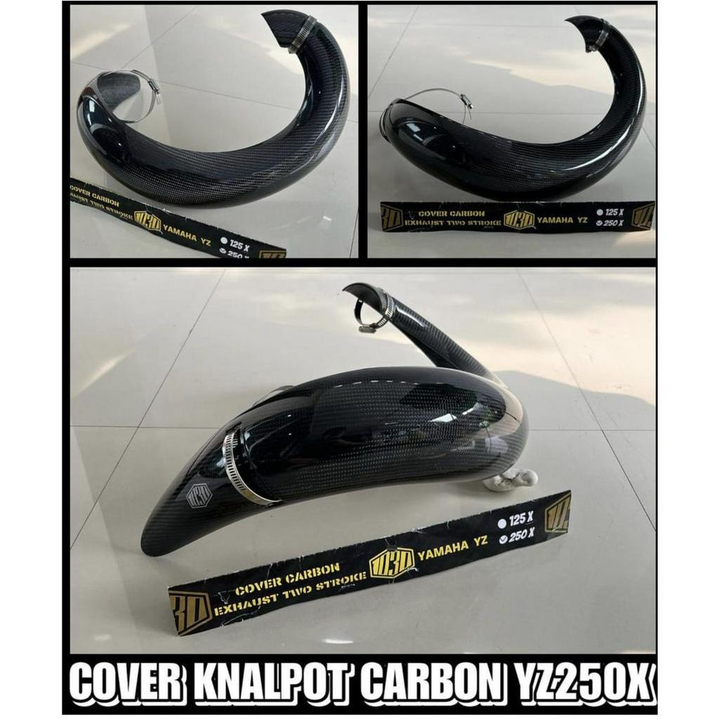 Cover knalpot carbon yz250x knalpot Standar