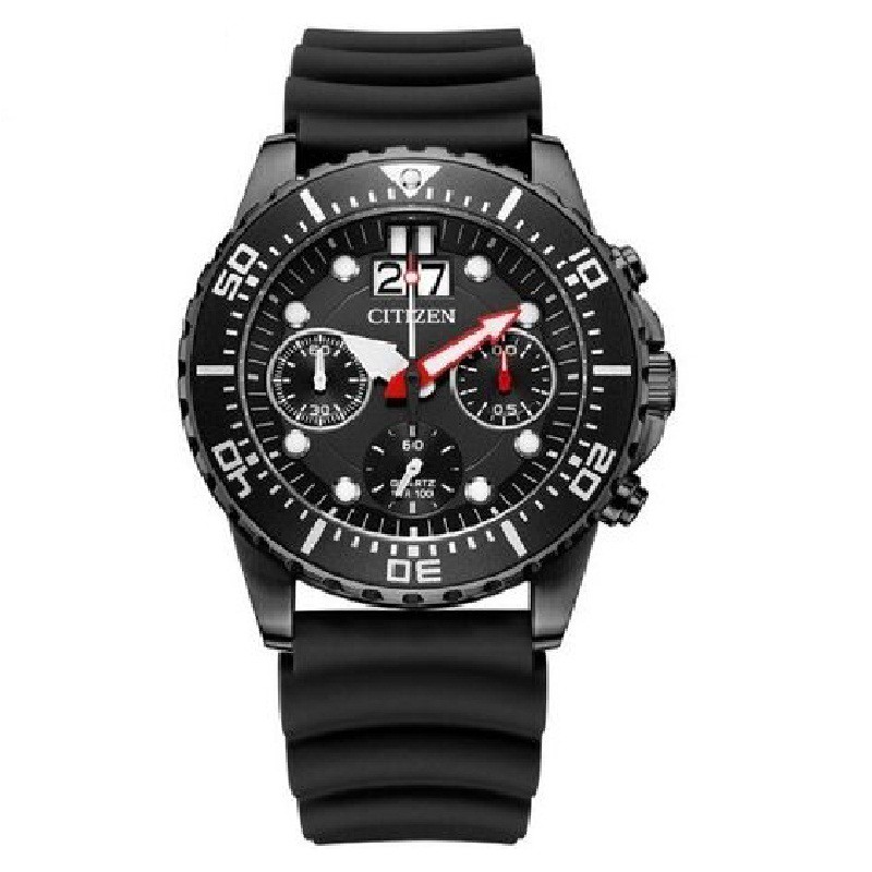 Citizen Quartz Watch AI7005-12E Black Dial with Rubber Strap