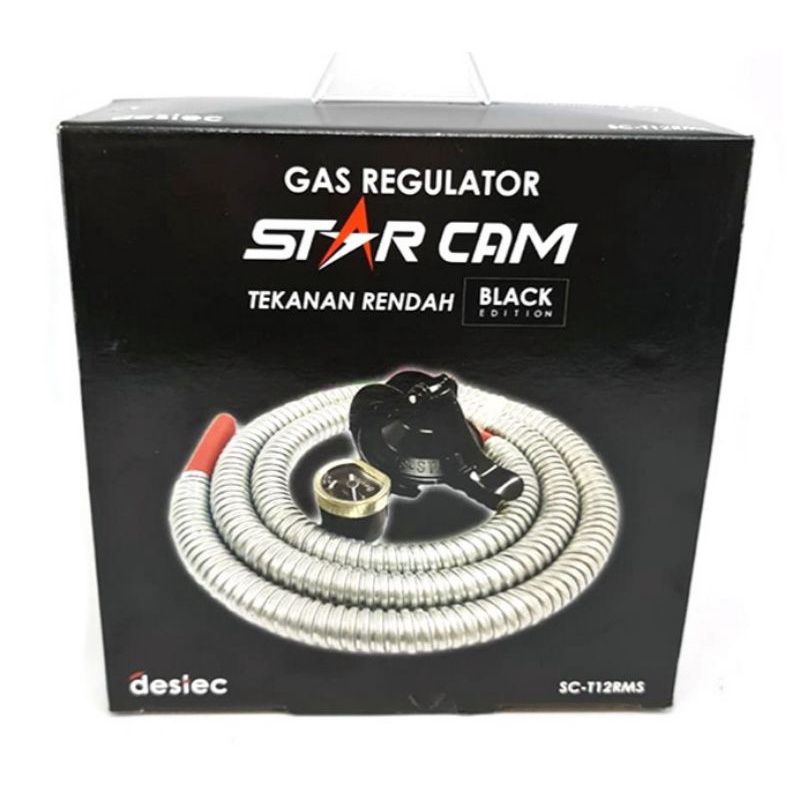 Starcam , Paket Selang Gas  ,  SPFM  SC  23MSS , + Regulator Starcam Meter