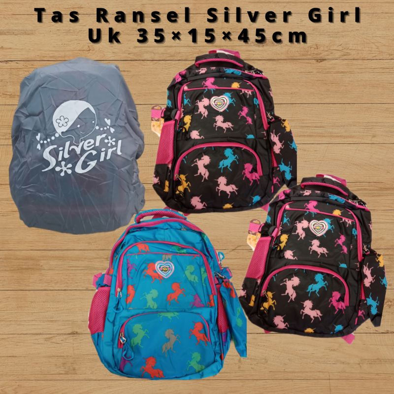 Tas Alto Silver Girl Original/Tas Ransel Sekolah Anak SD SMP