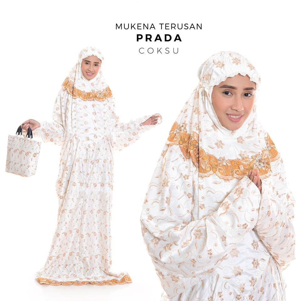 MUKENA TERUSAN PRADA SEMI JUMBO