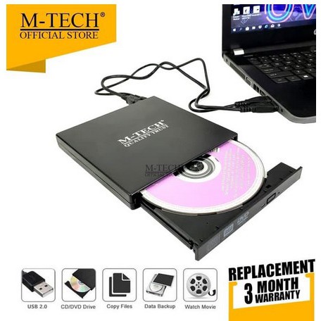 ITSTORE M-TECH DVD External Laptop Portable dvdr dvdrw eksternal - DVDRW-USB2