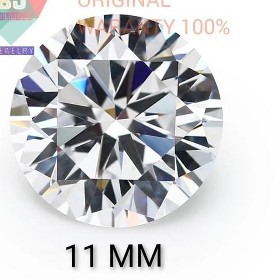 Batu Permata CUBIC ZIRCONIA 11 MM GRADE A6