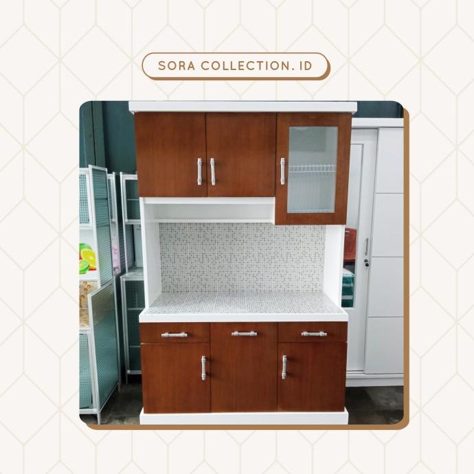 @#@#@#] LEMARI SAYUR / RAK PIRING 3 PINTU / LEMARI DAPUR CAT DUCO 120x50x190