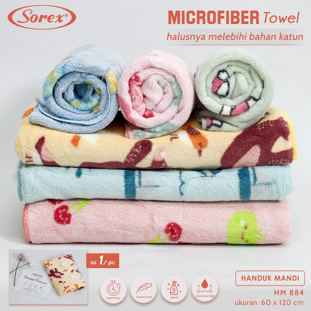 Sorex Handuk Mandi Dewasa Dan Anak Super Soft Towel