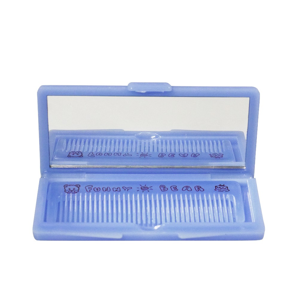 CERMIN Lipat dengan Sisir/ Cermin Saku/ Foldable Mirror with Comb