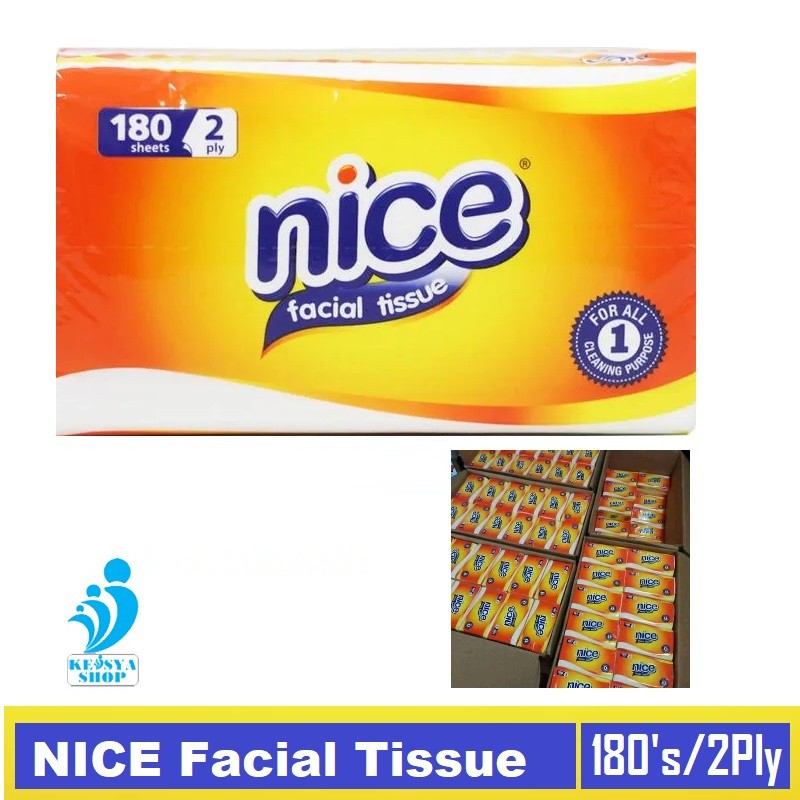 NICE Facial Tissue Tisu Wajah [180 Sheet]