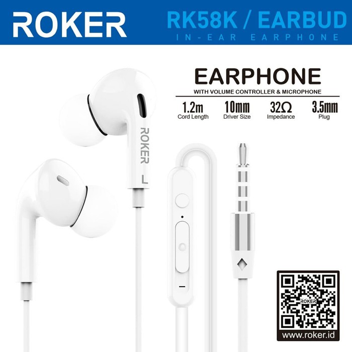 HEADSET - HANDSFREE - HF ROKER EARBUD RK58K