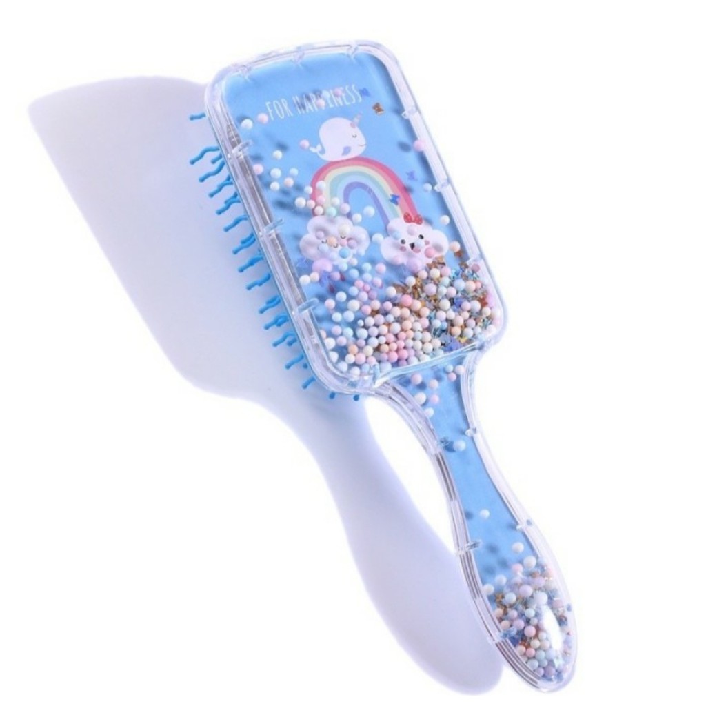 SPRINKLE COMB Sisir Sikat Anti Rontok Paddle Brush Ala Korea karakter