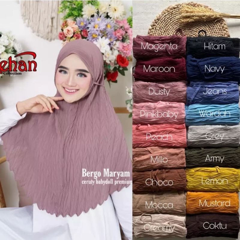 Bergo Plisket Padi