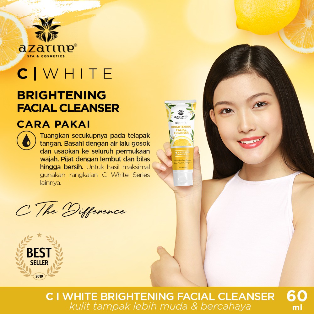 AZARINE C-White Brightening Facial Cleanser 60mL