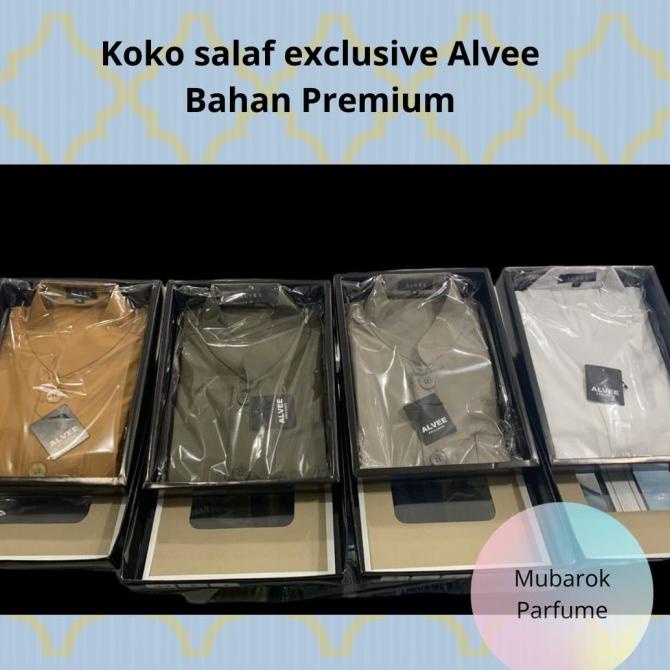 Baju Koko Takwa Lengan Panjang Busan Muslim Pria Alve Alvee