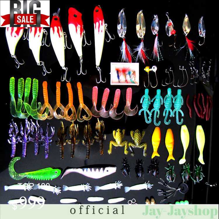 LIXADA Umpan Pancing Ikan Set Fishing Bait Kit-33 100 PCS - DWS230