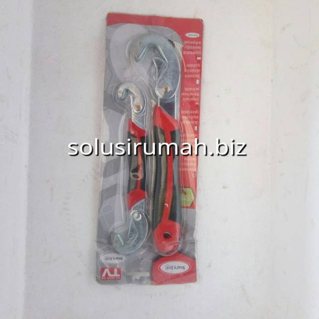 KUNCI BACO MULTIFUNGSI SILVER KARET MERAH WRENCH SNAP'N GRIP ORANGE AD