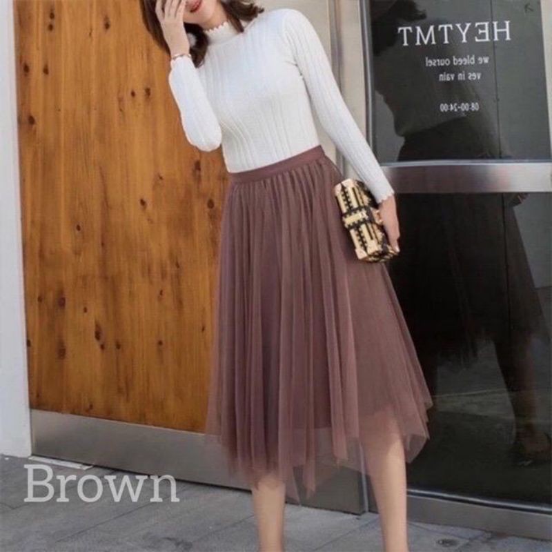 (Bisa COD) Rok tutu bolak balik / Rok midi import / Rok tutu midi bolak balik