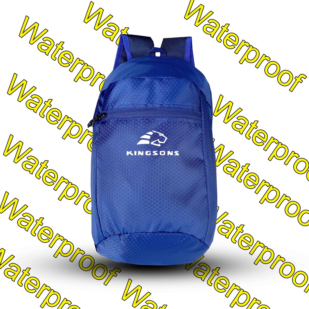 Kingsons Tas Ransel Lipat Waterproof Tas lipat tas ransel anti air tas sepatu olahraga tas sport tas futsal tas ransel futsal tas kecil pria tas anak laki laki tas sekolah sd smp sma smk tas bola