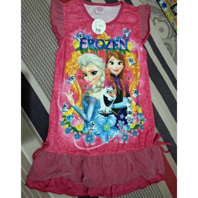 Daster frozen pony anak umur 2-5 tahun