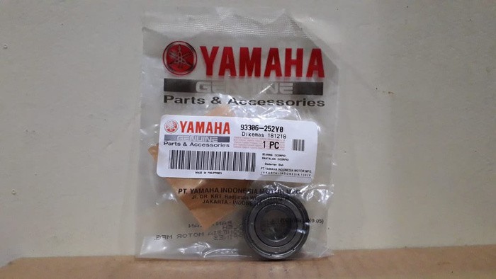 Laher, Bearing Roda 6202 Z (1 Sisi Tutup Besi) YGP (Asli Yamaha)