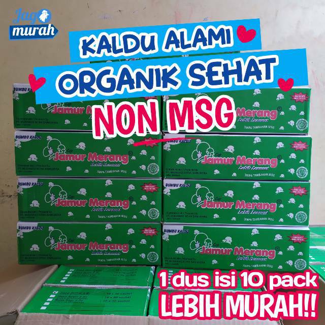 GROSIR 1 DUS ISI 10 PACK Kaldu alami jamur merang non msg