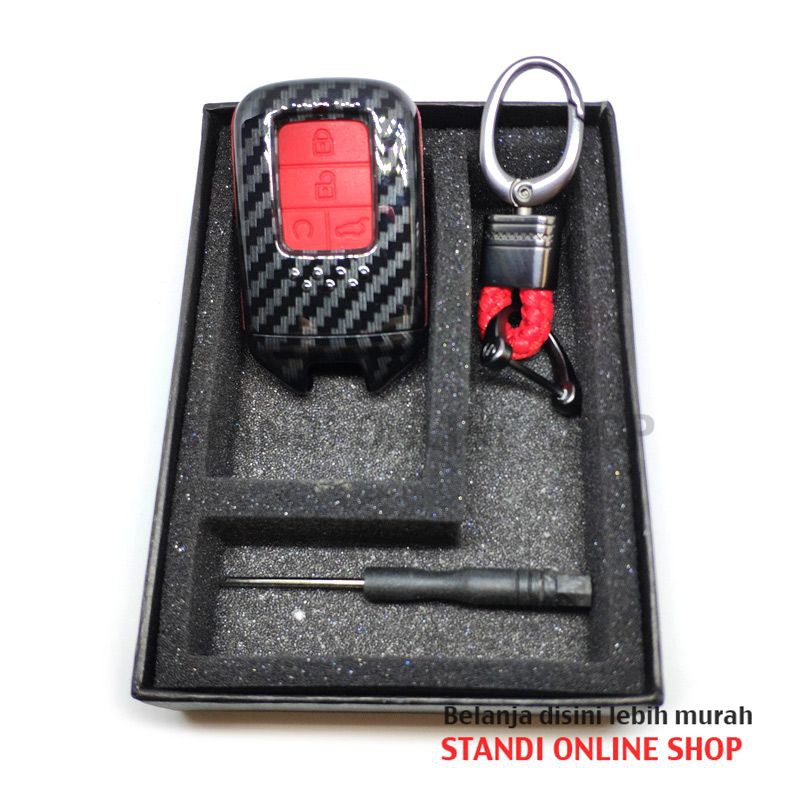 Cover Smartkey Sarung Kunci Remote Smartkey Honda Civic Turbo Merah