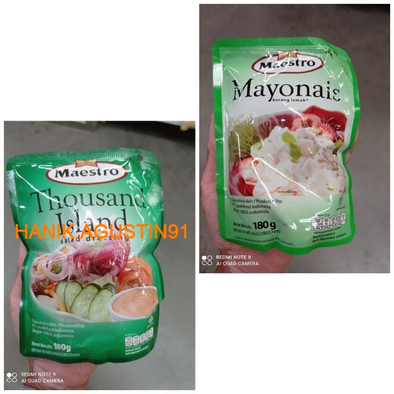 

Maestro Mayonais Sachet / Thousand island sachet 180 gr