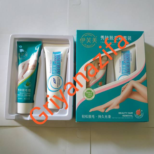 Yofume Cream Depilatory prontok bulu pembersi bulu alami