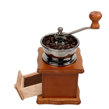 [GILINGANKOPI] - Mrosaa Alat Penggiling Kopi Manual Coffee Grinder - 16290 - Brown