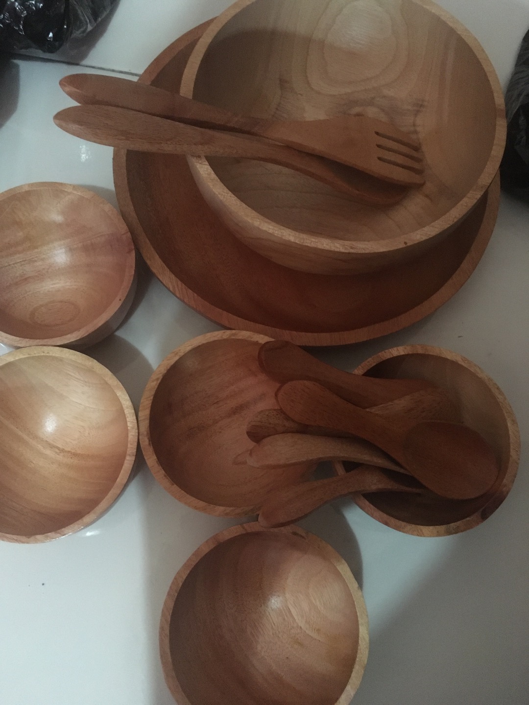 Mangkok Kayu Mahoni D 6cm-8cm