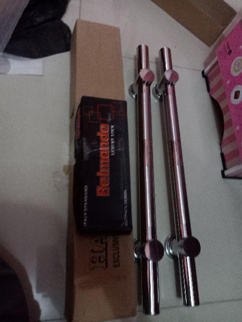 Paket Handle Pintu Stainless 60cm Bambu 2set + Body Pelor