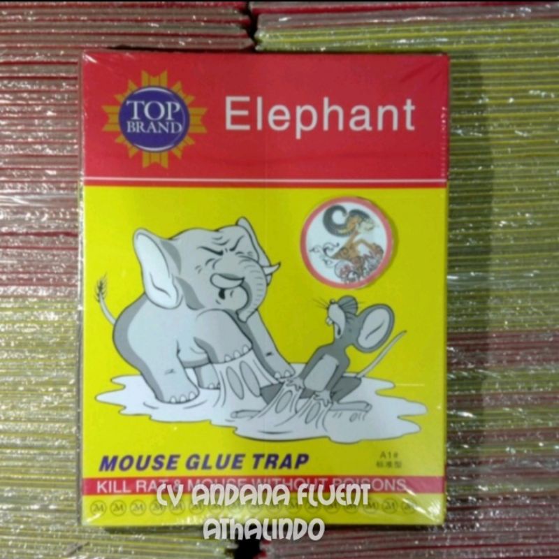 

jebakan tikus lem tikus papan cap gajah atau elephant lem papan