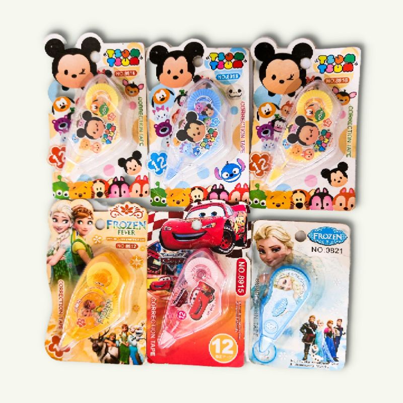 

Tip-Ex Kertas Karakter / Tipex Frozen / Correction Tape Tsum Tsum / Tip-Ex Cars