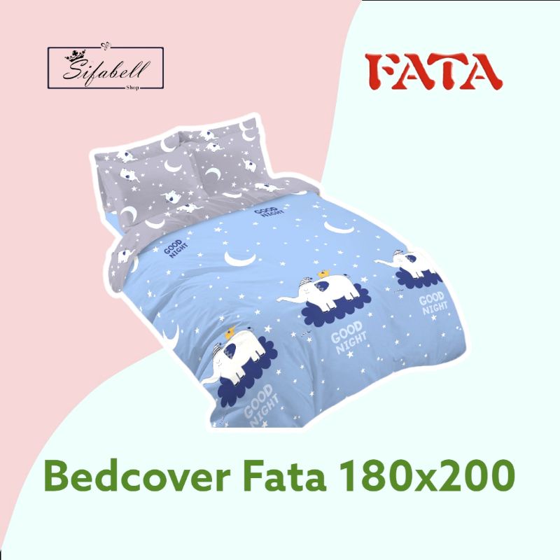 Bedcover Fata Set King Size 180x200 Motif Terbaru Seprai Anti Luntur