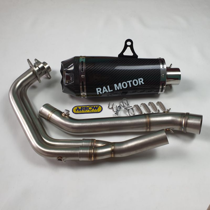 Knalpot Arrow Works Yamaha R25 MT25 Competition Carbon Full System
